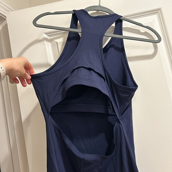 Outdoor Voices Navy Doubles Cutout Dress I Size M - Picture 3 of 6